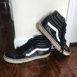 VANS high top leather sneakers